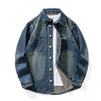 Camisa de Ganga Oversized Lavada Veron&Co, detalhe dos botões