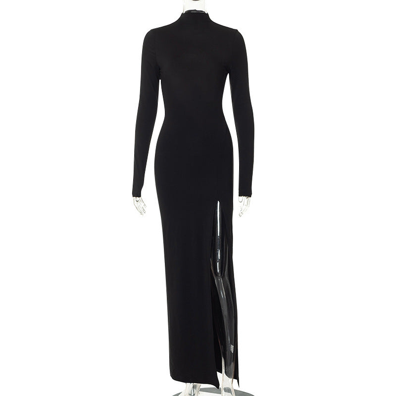 Vestido com Costas Nuas e Abertura Lateral - Veron&Co