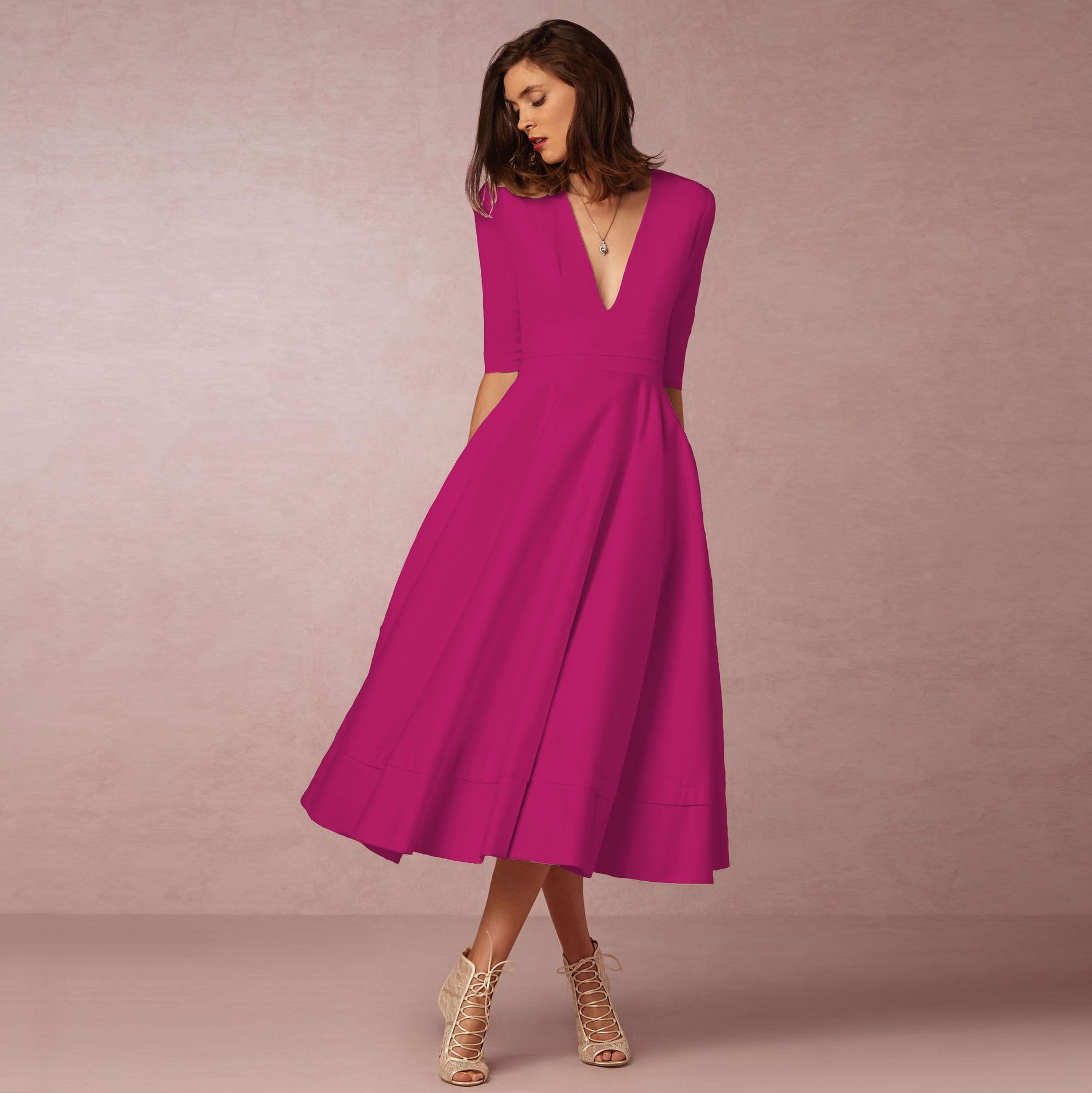 Vestido com Corte Evasê - Veron&Co