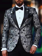 Blazer Casual Xadrez Estampado