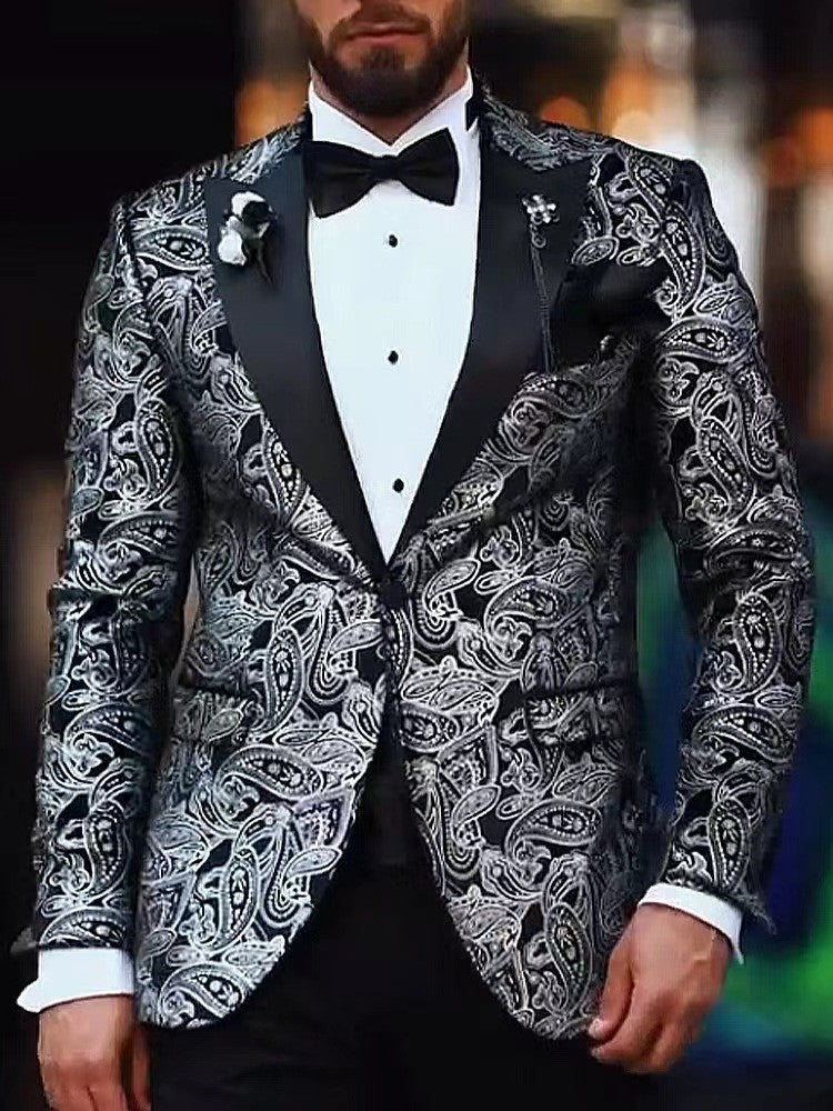 Blazer Casual Xadrez Estampado