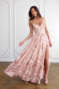 Vestido Longo com Marcação de Cintura - Veron&Co