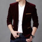 Blazer em Bombazine Slim