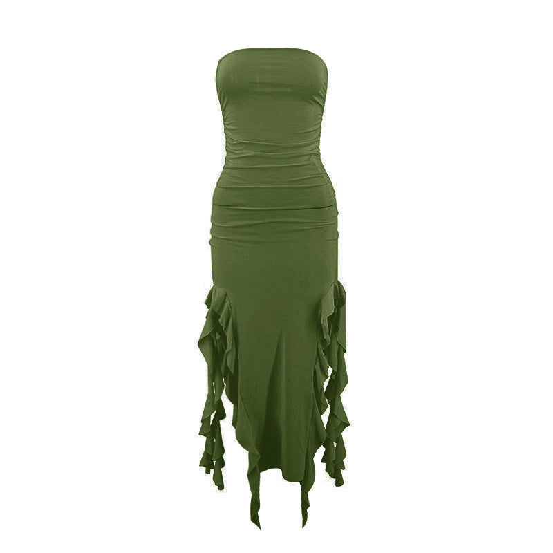 Vestido em Renda com Um Só Ombro - Veron&Co