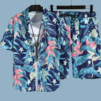 Floral Hawaiian Set (Shirt + Shorts)