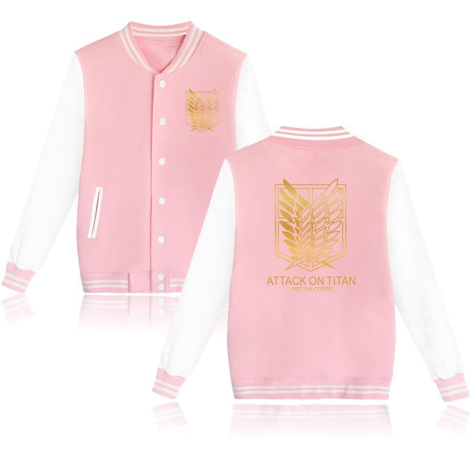Embroidered Varsity Jacket — Men