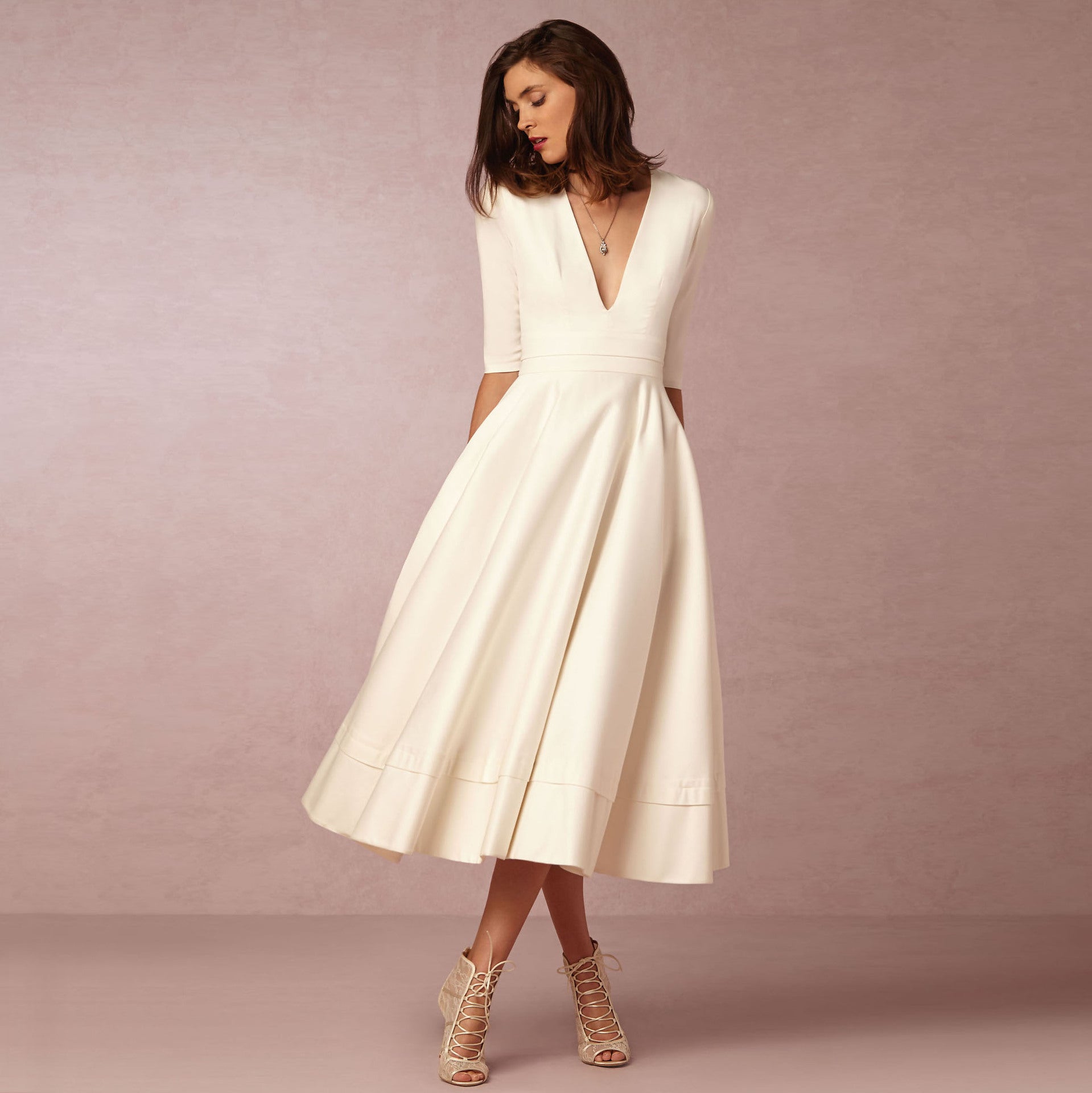 Vestido com Corte Evasê - Veron&Co