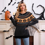 Polka-Dot Knit Sweater