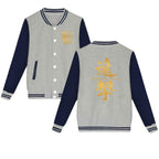 Embroidered Varsity Jacket — Men