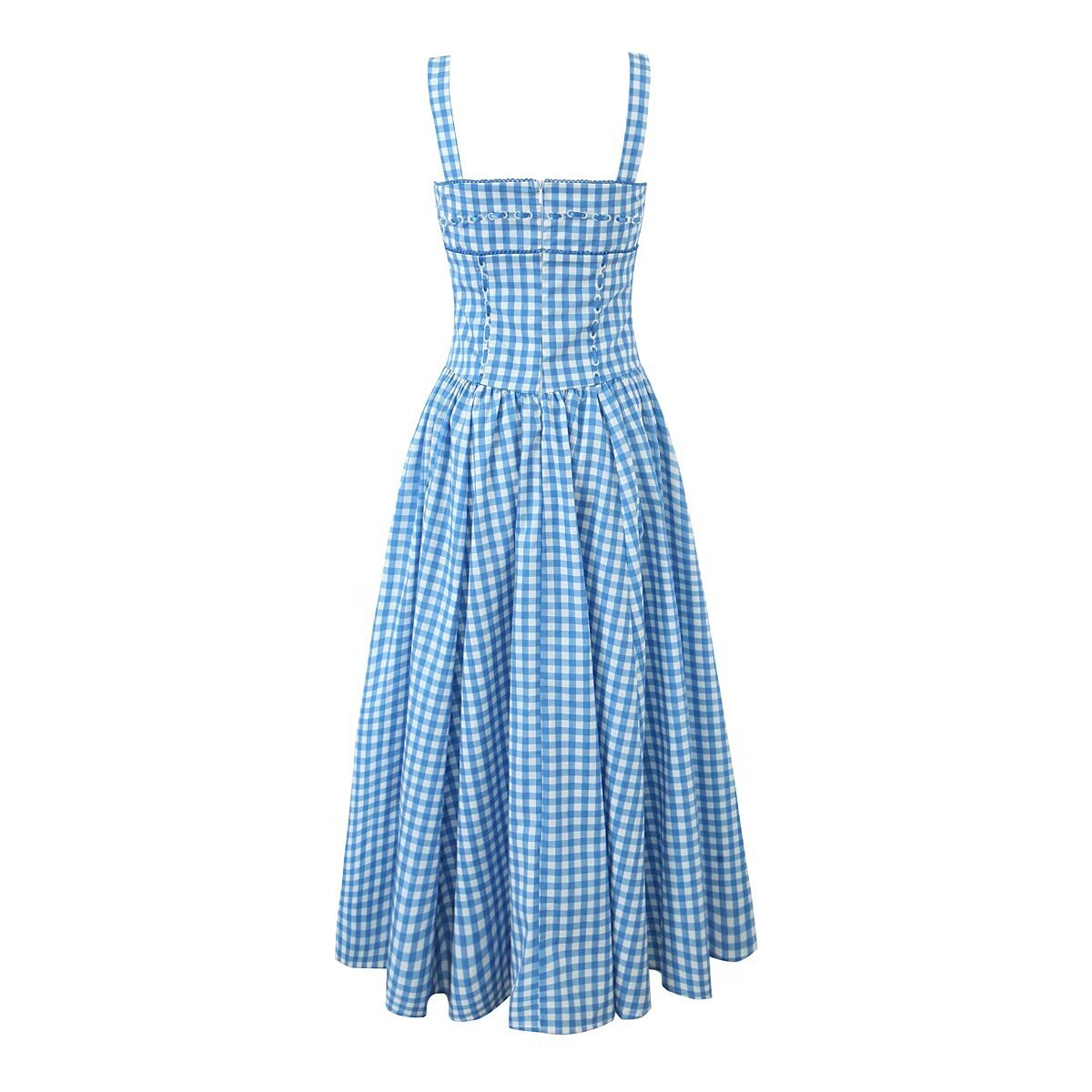 Vestido Longo com Inspiração Vintage e Corte Justo - Veron&Co