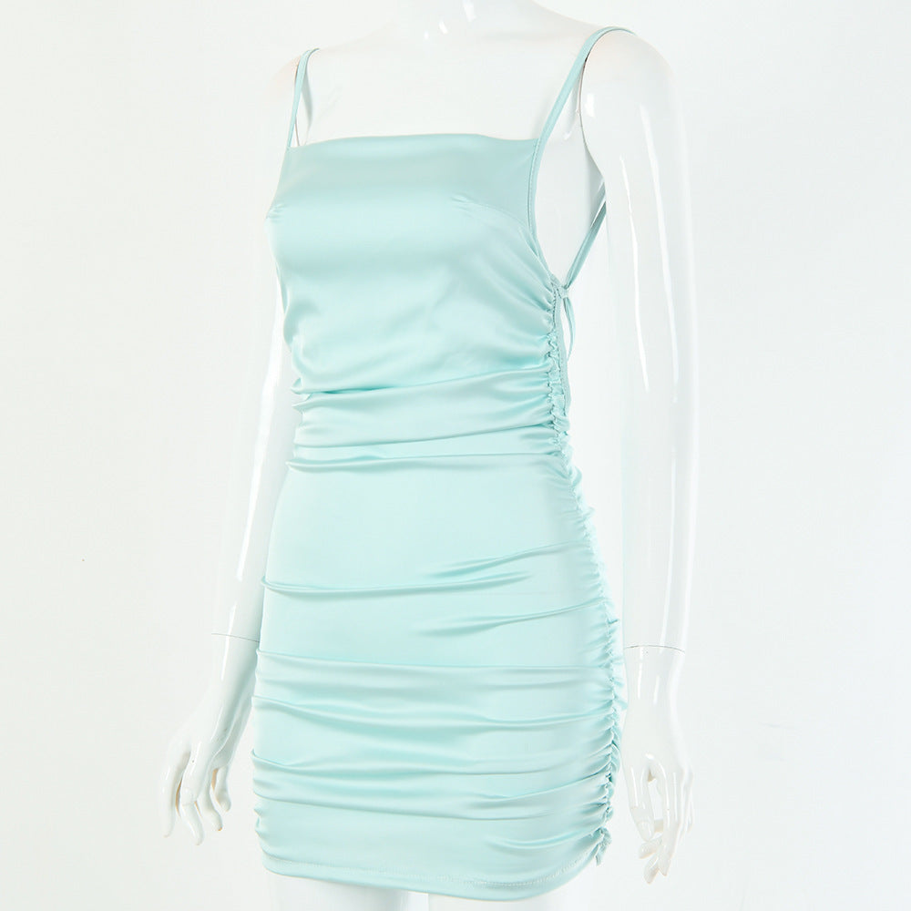 Vestido em Cetim com Costas Nuas - Veron&Co