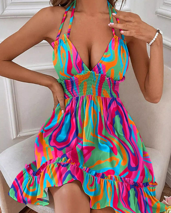 Vestido com Decote em V - Veron&Co