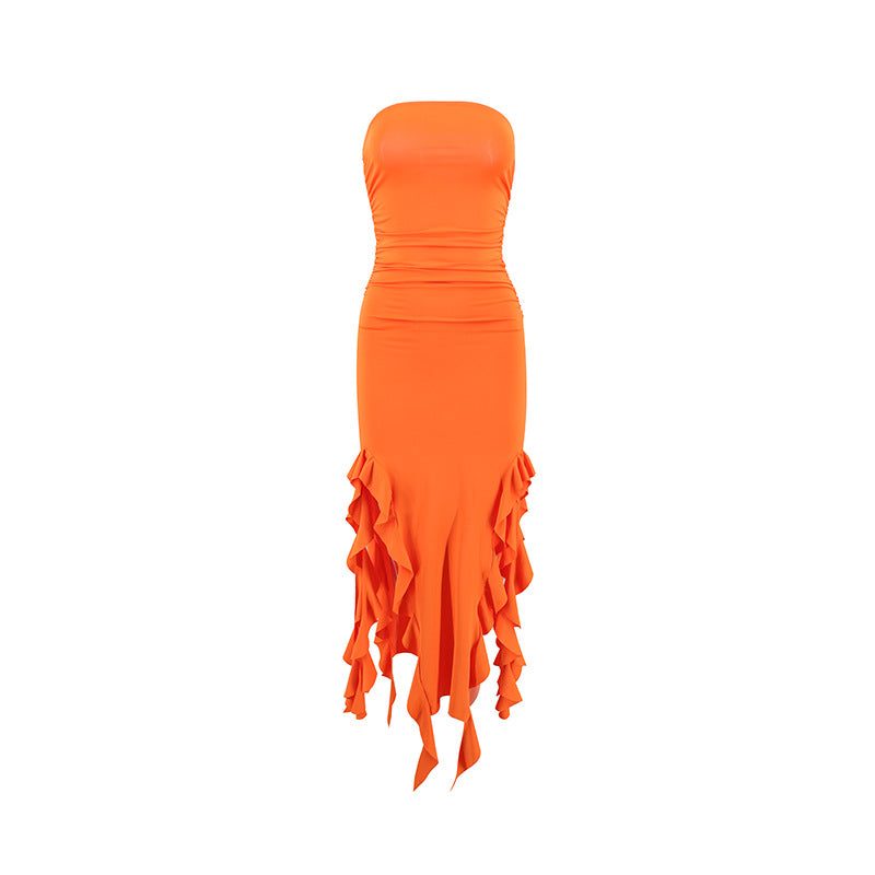 Vestido em Renda com Um Só Ombro - Veron&Co