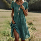 Vestido com Decote Redondo - Veron&Co