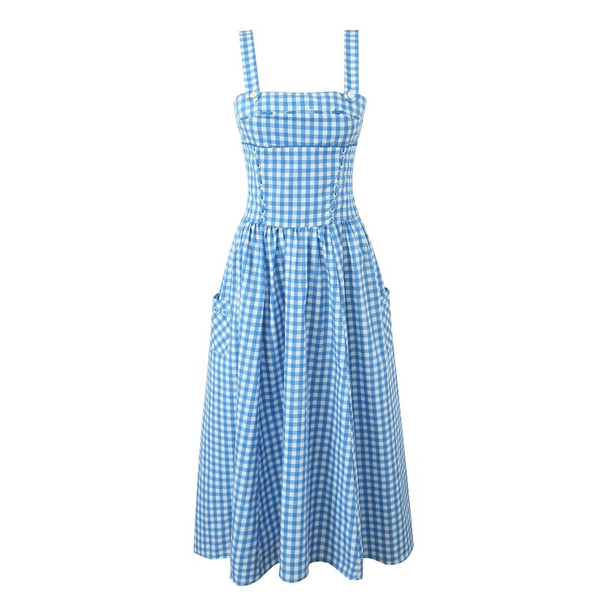 Vestido Longo com Inspiração Vintage e Corte Justo - Veron&Co