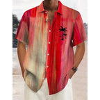 Camisa Estampada Tropical de Manga Curta Veron&Co, vista frontal