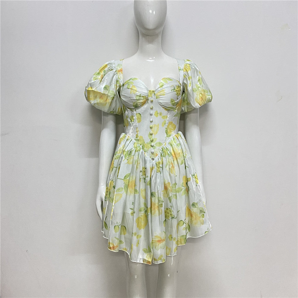 Vestido com Pregas e Corte Justo - Veron&Co