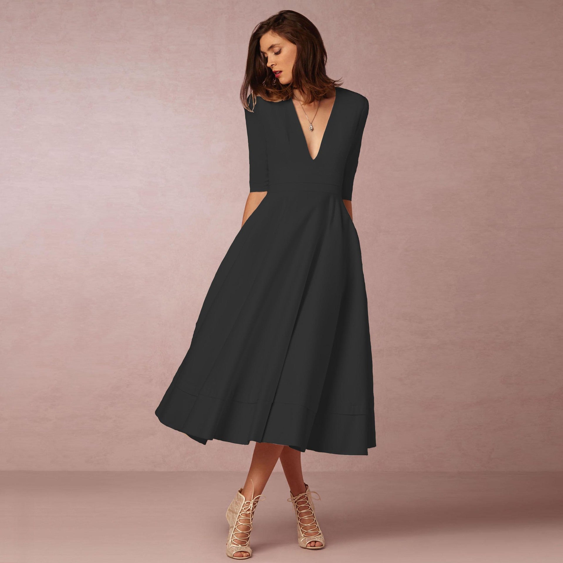 Vestido com Corte Evasê - Veron&Co