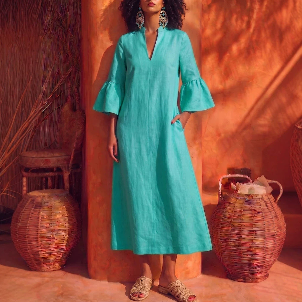 Vestido com Folhos - Veron&Co