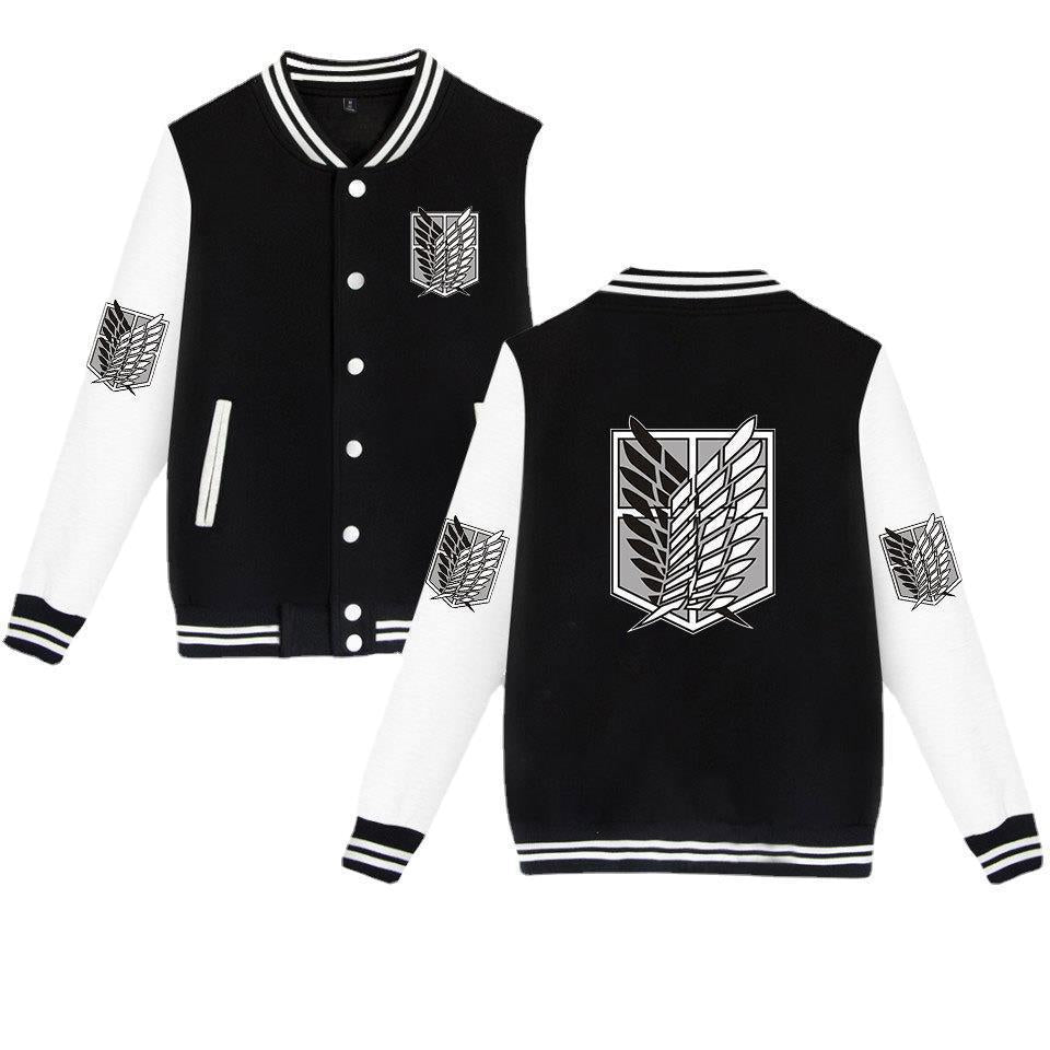 Embroidered Varsity Jacket — Men