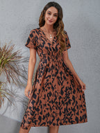 Vestido com Estampado Floral e Estampado - Veron&Co