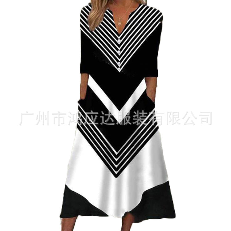 Vestido com Manga Curta - Veron&Co
