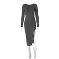Vestido com Costas Nuas e Abertura Lateral - Veron&Co
