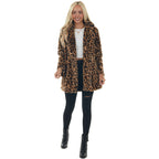 Casaco Pelo Sintético Animal Print
