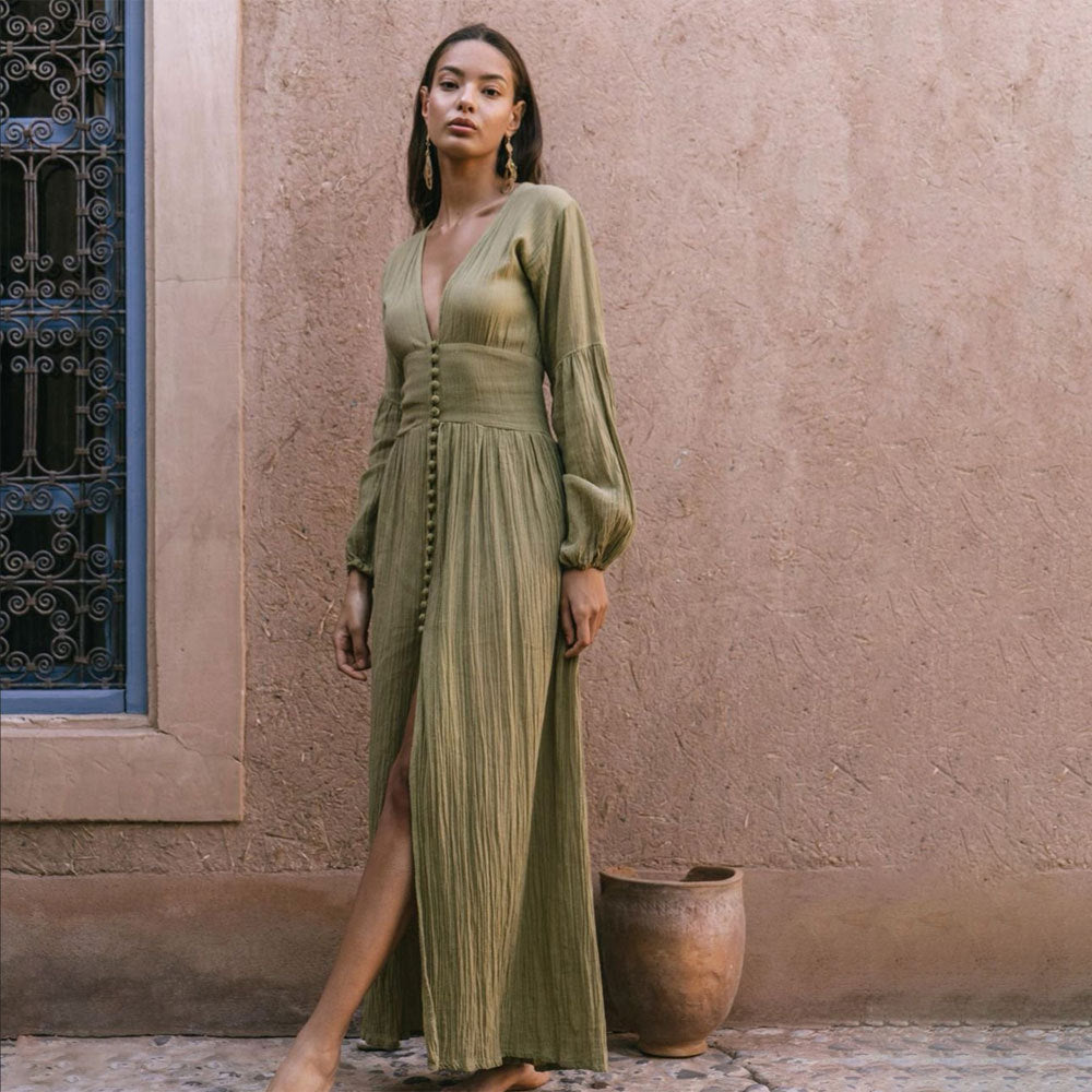 Vestido com Inspiração Vintage e Marcação de Cintura - Veron&Co