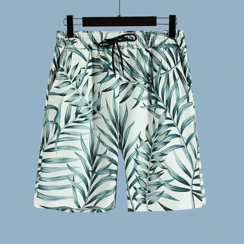 Conjunto Havaiano Floral Camisa e Calção Veron&Co, detalhe final