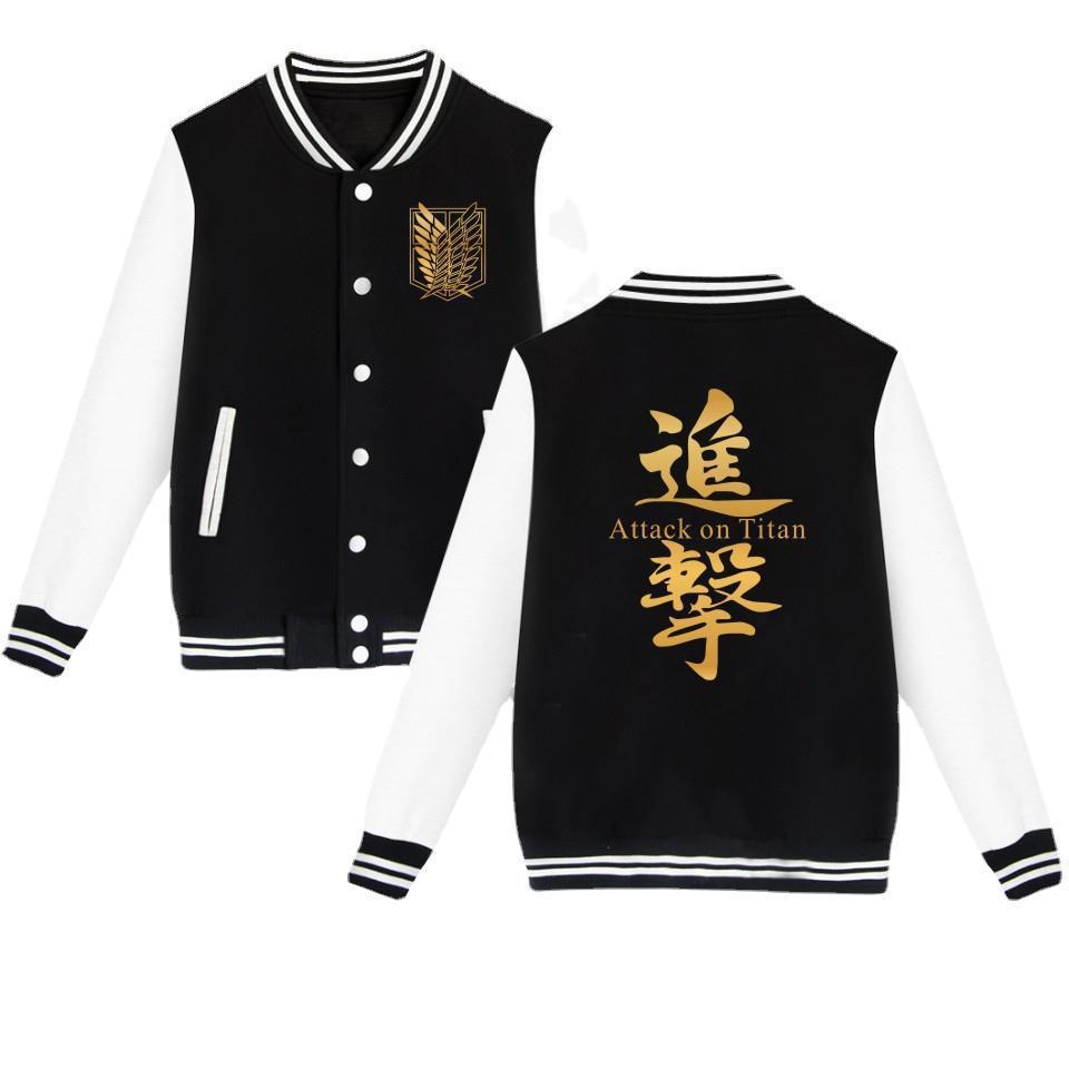 Embroidered Varsity Jacket — Men