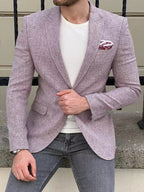 Blazer Casual Xadrez Estampado