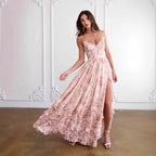 Vestido Longo com Marcação de Cintura - Veron&Co