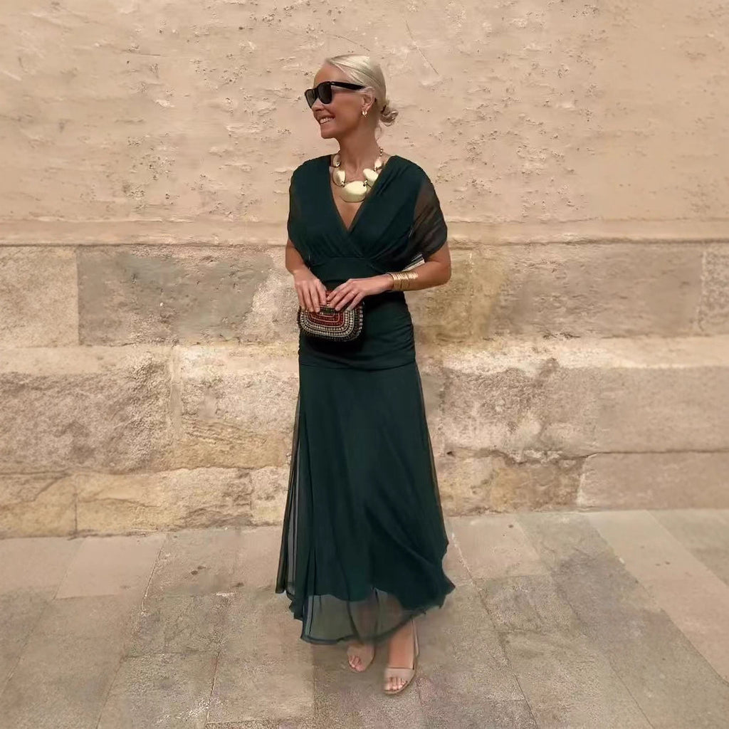 Vestido em Tule com Estampado - Veron&Co