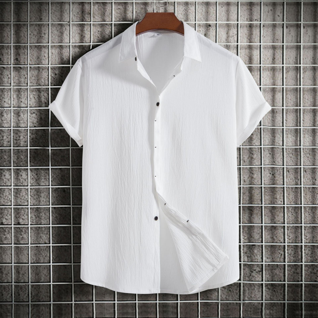 Camisa Solta em Algodão e Linho de Manga Curta Veron&Co, imagem de conjunto