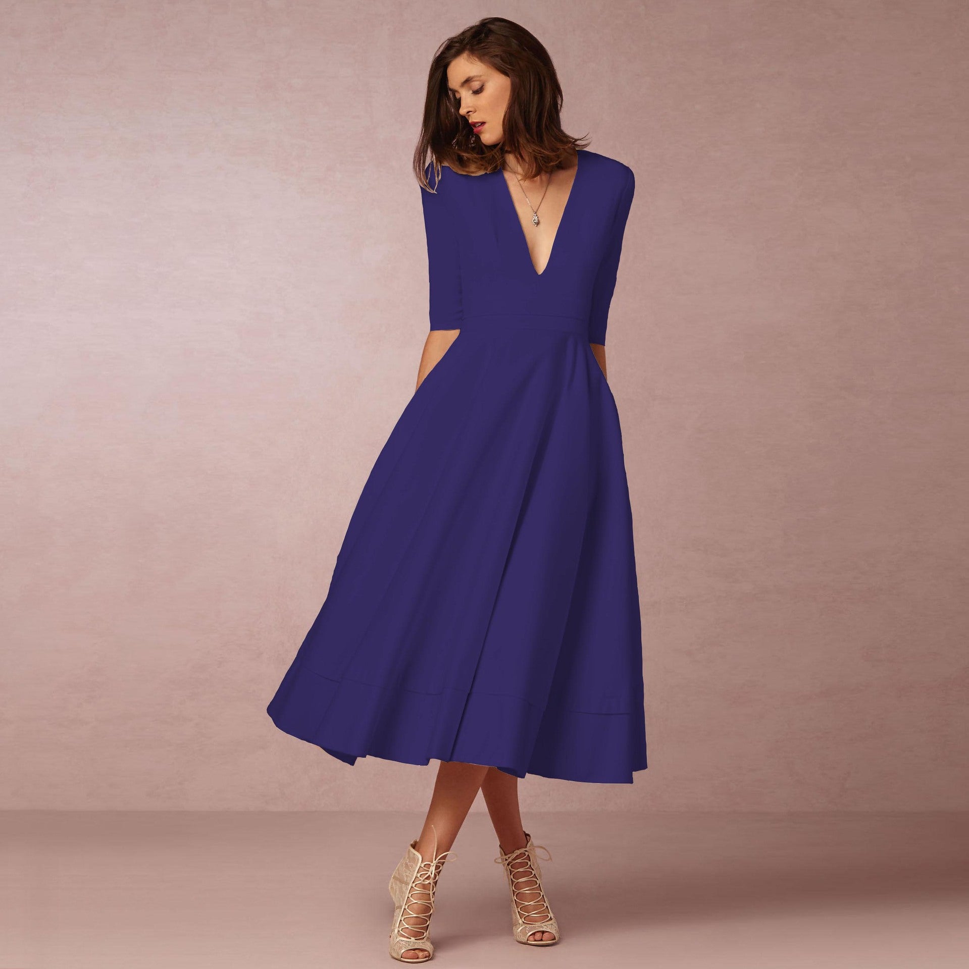 Vestido com Corte Evasê - Veron&Co