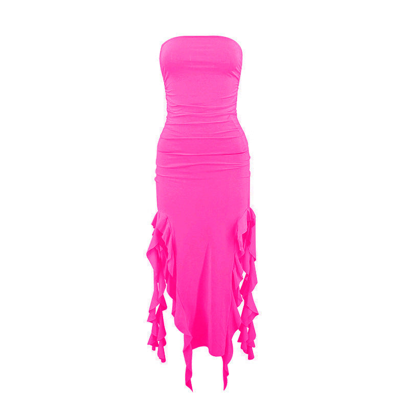 Vestido em Renda com Um Só Ombro - Veron&Co