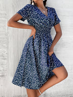Vestido com Estampado Floral e Estampado - Veron&Co
