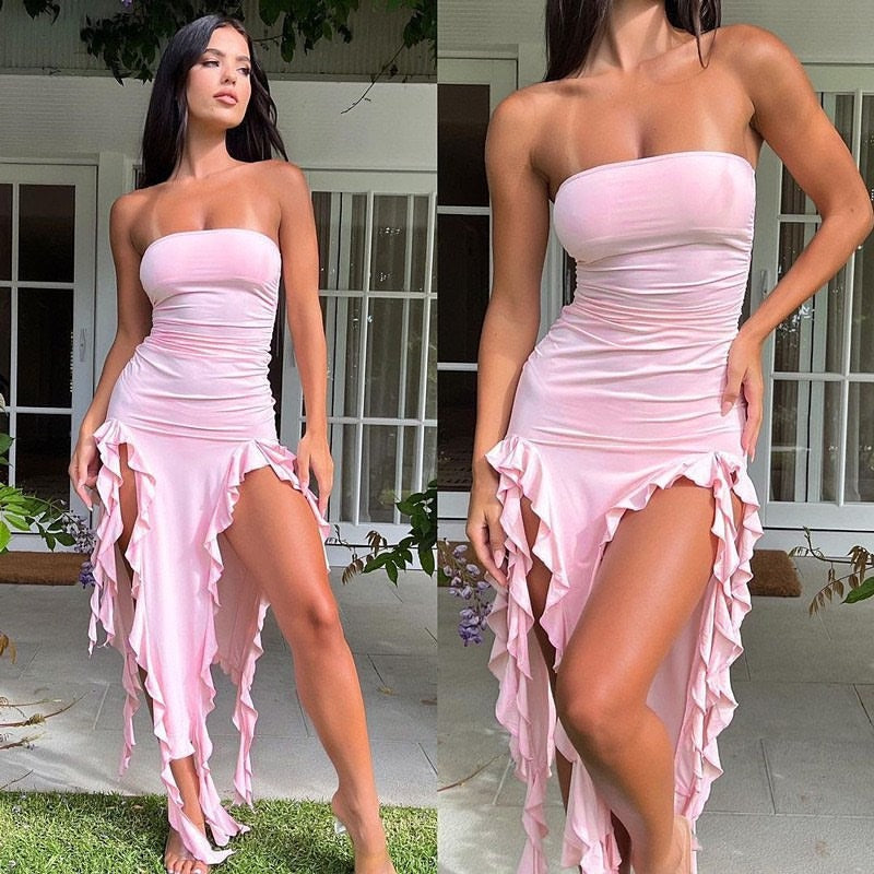 Vestido em Renda com Um Só Ombro - Veron&Co