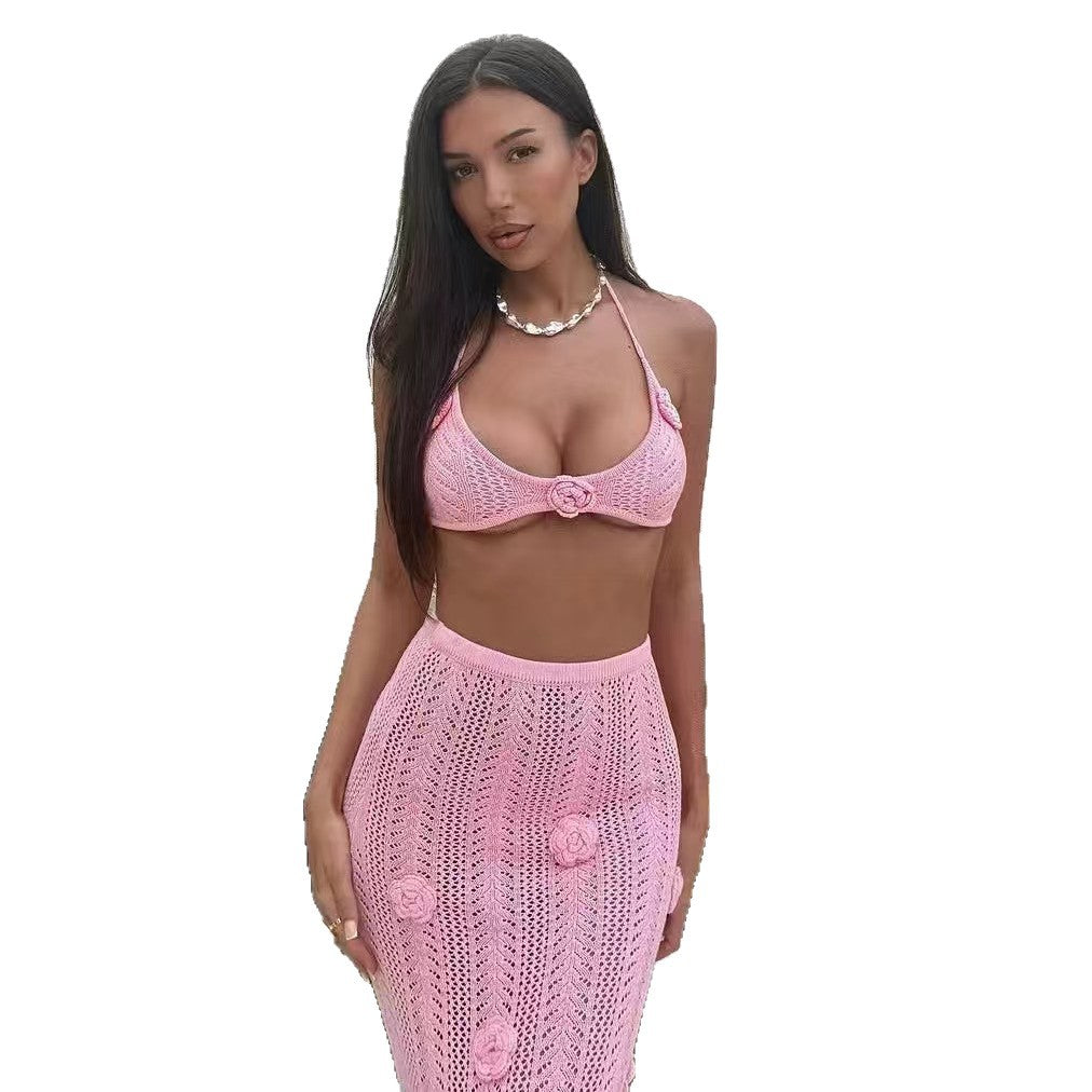 Vestido Longo em Crochet - Veron&Co
