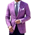 Blazer Casual Xadrez Estampado
