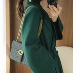 Cashmere Midi Coat with Bow