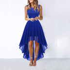 Vestido em Chiffon com Recortes Vazados - Veron&Co