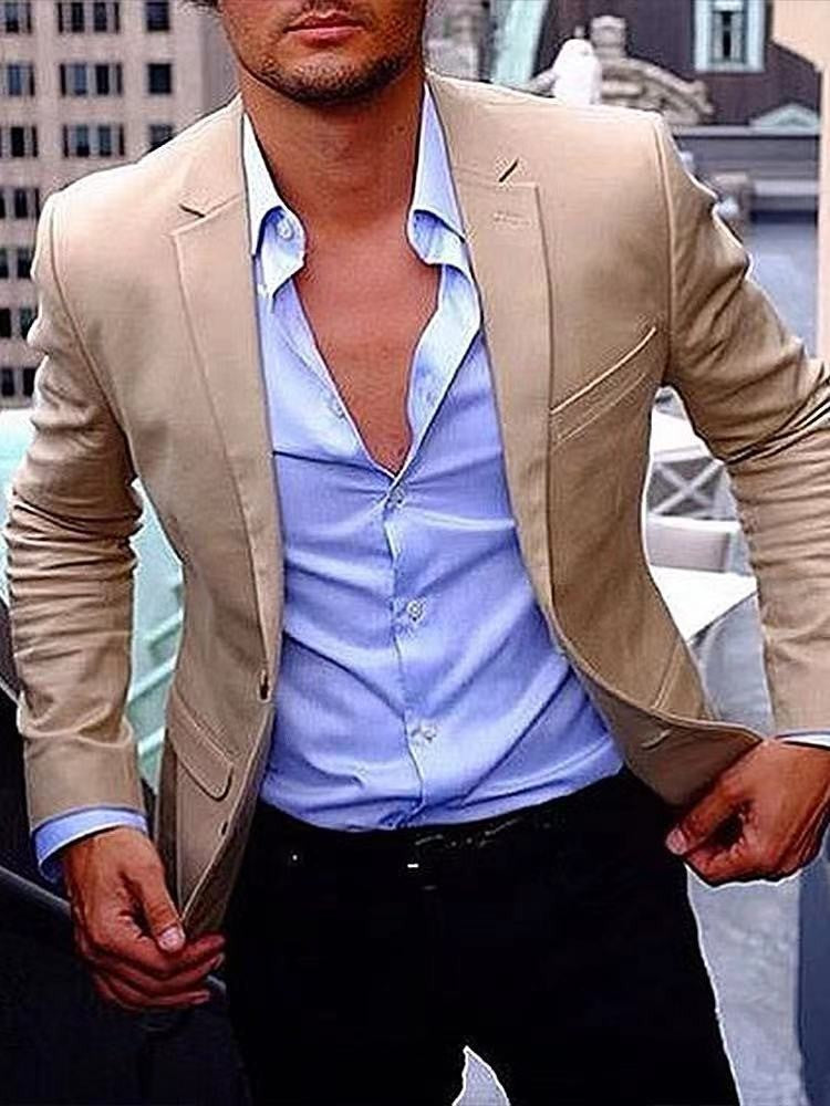 Blazer Casual Xadrez Estampado