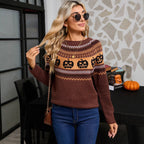 Polka-Dot Knit Sweater