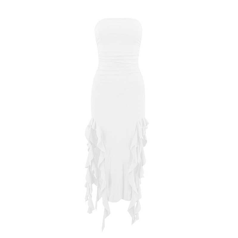 Vestido em Renda com Um Só Ombro - Veron&Co