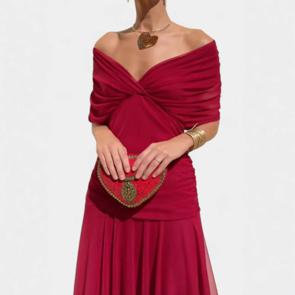 Vestido em Tule com Estampado - Veron&Co