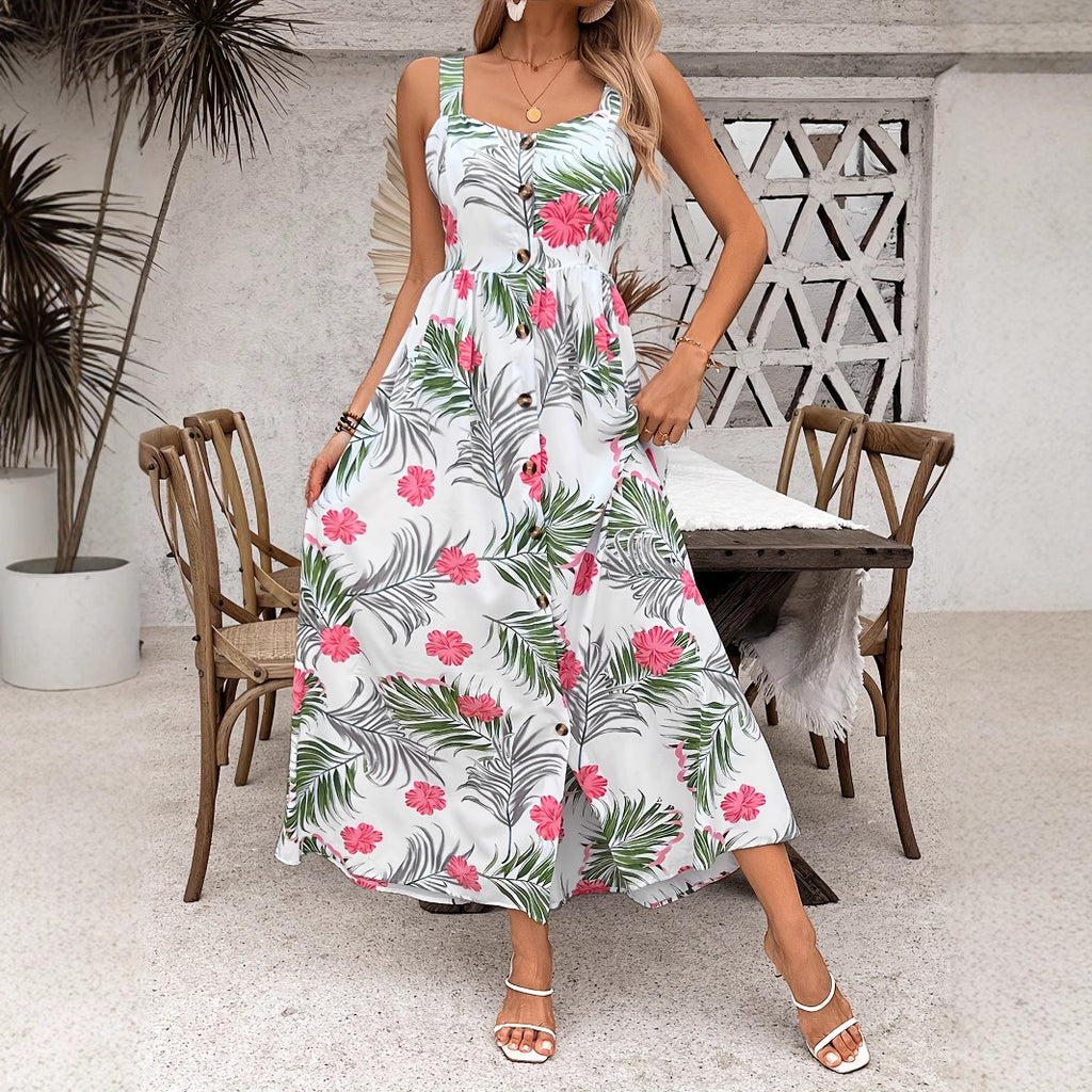 Vestido com Estampado Floral - Veron&Co