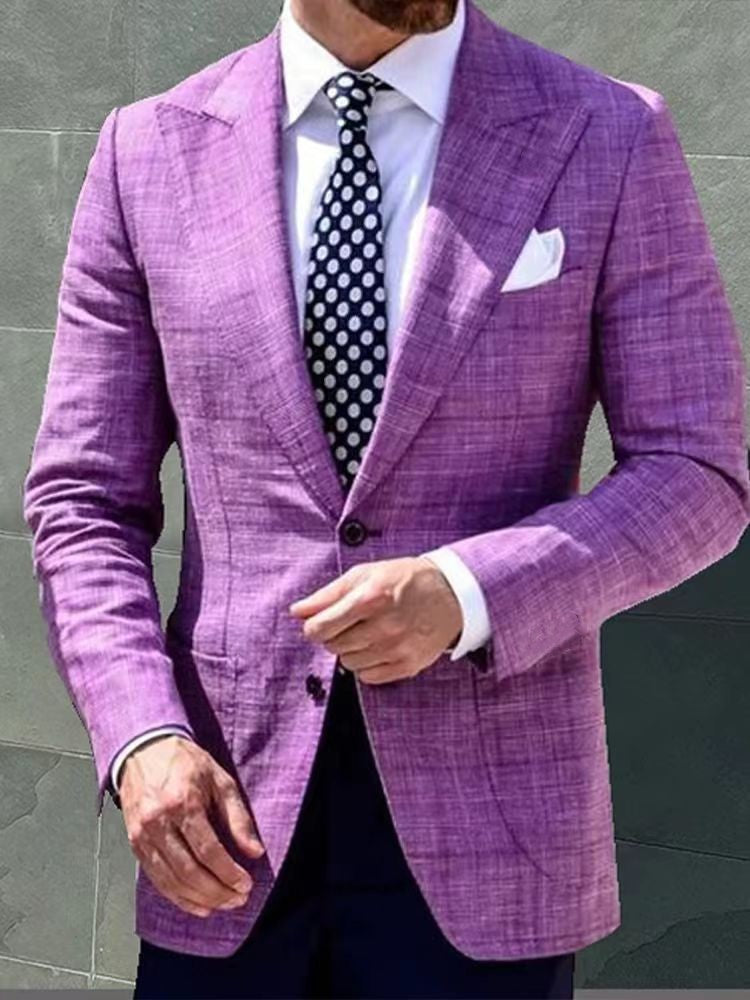 Blazer Casual Xadrez Estampado