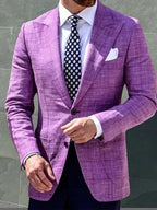 Blazer Casual Xadrez Estampado